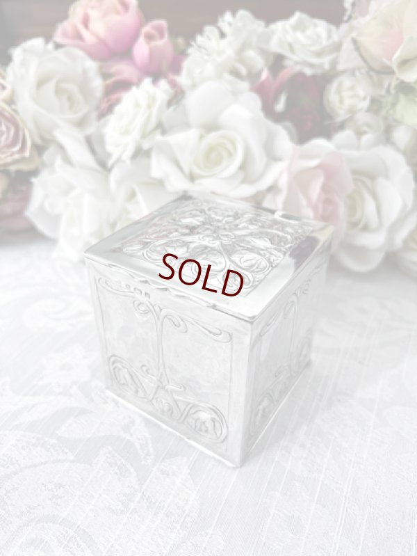 画像5: アンティークシルバー、アンティーク銀器、純銀製（925）1900年 希少 アールヌーボー　ティーキャディー