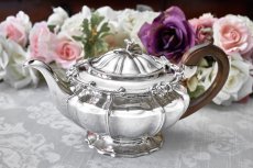 画像3: アンティークシルバー、アンティーク銀器、純銀製(925) 1827年  ジョージアン メロンシェイプ　ティー 3点セット (3)