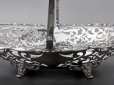 画像10: アンティークシルバー、アンティーク銀器、純銀製（925）1903年　お花の縁飾り 透かし細工　ケーキバスケット