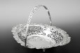 画像6: アンティークシルバー、アンティーク銀器、純銀製（925）1903年　お花の縁飾り 透かし細工　ケーキバスケット
