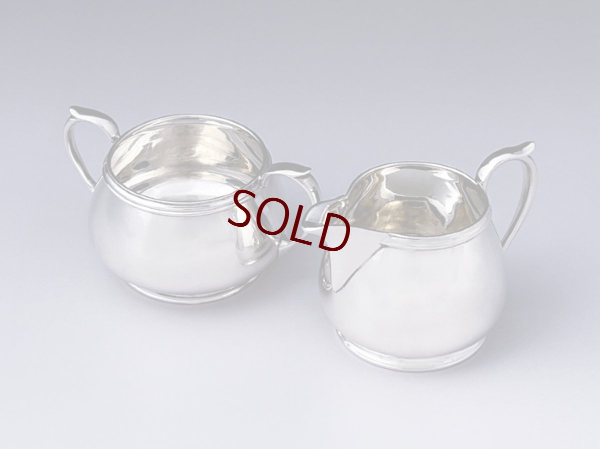 画像9: アンティークシルバー、アンティーク銀器　純銀製(925)1914,1936,1939年　バーナード制作　鏡面が美しいバチェラーティーセット (9)