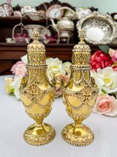 画像3: アンティークシルバー、アンティーク銀器、純銀製（925) ネオクラシカル 総金鍍金 シュガーシフターキャニスター ペアセット (3)