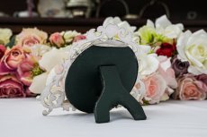 画像6: アンティークシルバー、アンティーク銀器、純銀製（925）1899年　スクロールとハート装飾の写真立て　 (6)