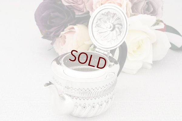 画像6: アンティークシルバー、アンティーク銀器、純銀製(925) 1901年 ハーフフルーテッド ミニサイズ  ティーポット