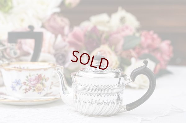 画像8: アンティークシルバー、アンティーク銀器、純銀製(925) 1901年 ハーフフルーテッド ミニサイズ  ティーポット