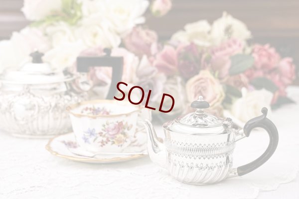 画像9: アンティークシルバー、アンティーク銀器、純銀製(925) 1901年 ハーフフルーテッド ミニサイズ  ティーポット