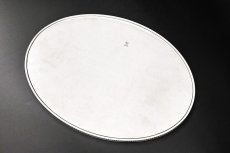 画像5:  アンティークシルバー、アンティーク銀器、ヴィンテージ　シルバープレート　オーバルギャラリートレイ (5)