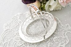 画像8: アンティークシルバー、アンティーク銀器、シルバープレート製 　ヴィクトリア時代後期　美しいカットグラス　ジャムディッシュ (8)