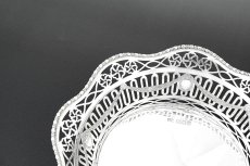 画像6: アンティークシルバー、アンティーク銀器、純銀(925) 1917年 マッピン＆ウェッブ ガーランド装飾 透かし細工 ブレッドバスケット (6)