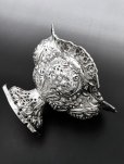 画像3: アンティークシルバー、アンティーク銀器、純銀製（925）1892年 ヴィクトリアンロココ彫刻と透かし細工 グラスとグリル付きローズボウル