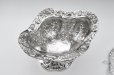 画像8: アンティークシルバー、アンティーク銀器、純銀製（925）1892年 ヴィクトリアンロココ彫刻と透かし細工 グラスとグリル付きローズボウル