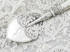 画像3: アンティークシルバー、ヴィンテージ 純銀製(925) 1945年　白蝶貝ハンドル ジャムスプーン (3)