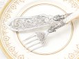 画像8: アンティークシルバー、アンティーク銀器、純銀製（925）1878年　白蝶貝ハンドル　スクロールの透かし細工　フィッシュサーバーセット (8)