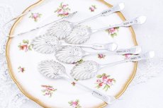 画像6: アンティークシルバー、アンティーク銀器、純銀製（925）1906年　超美品 マッピン＆ウェッブ シェル型　ティースプーン6本＆シュガートング セット (6)