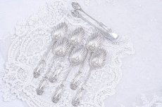画像2: アンティークシルバー、アンティーク銀器、純銀製（925）1906年　超美品 マッピン＆ウェッブ シェル型　ティースプーン6本＆シュガートング セット (2)
