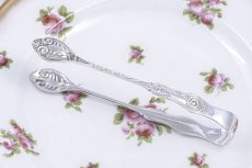 画像9: アンティークシルバー、アンティーク銀器、純銀製（925）1906年　超美品 マッピン＆ウェッブ シェル型　ティースプーン6本＆シュガートング セット (9)