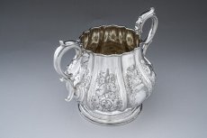 画像16: アンティークシルバー、アンティーク銀器、シルバープレート 特級 1859年 エルキントン 可憐なお花の摘み お花の彫刻ティー＆コーヒー4点セット (16)