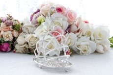 画像6: アンティークシルバー、アンティーク銀器、シルバープレート製、ヴィクトリア時代中期、 流れるようなスクロールの美透かし細工　ダブルトーストラック (6)