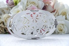 画像9: アンティークシルバー、アンティーク銀器、シルバープレート製、ヴィクトリア時代中期、 流れるようなスクロールの美透かし細工　ダブルトーストラック (9)