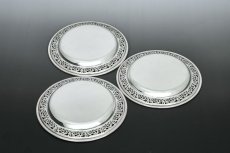 画像7: アンティークシルバー、アンティーク銀器、シルバープレート製　優美な透かし細工　三段　アフタヌーンティー　ケーキスタンド (7)