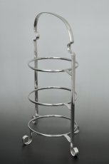画像8: アンティークシルバー、アンティーク銀器、シルバープレート製　優美な透かし細工　三段　アフタヌーンティー　ケーキスタンド (8)