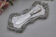 画像5: アンティークシルバー 、アンティーク銀器、 シルバープレート製、薔薇やアザミなどの可愛らしい手彫り彫刻 ヴィクトリアン ペントレイ