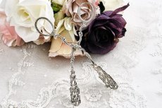 画像6: ヴィンテージ 純銀製(800-925) スウェーデン製 1952年 繊細な透かし細工 スクロールのケーキトング (6)