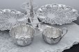 画像6: アンティークシルバー、アンティーク銀器、純銀製(925) 1897年 激レア  華やかなロココシェル型 透かし ストロベリーディッシュセット (6)
