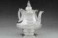 画像3: アンティークシルバー、アンティーク銀器、純銀製(925) 1845年 バーナード 特級 スクロールとお花のエングレービング　ティー&コーヒー４点セット (3)