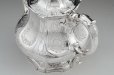 画像5: アンティークシルバー、アンティーク銀器、純銀製(925) 1845年 バーナード 特級 スクロールとお花のエングレービング　ティー&コーヒー４点セット (5)