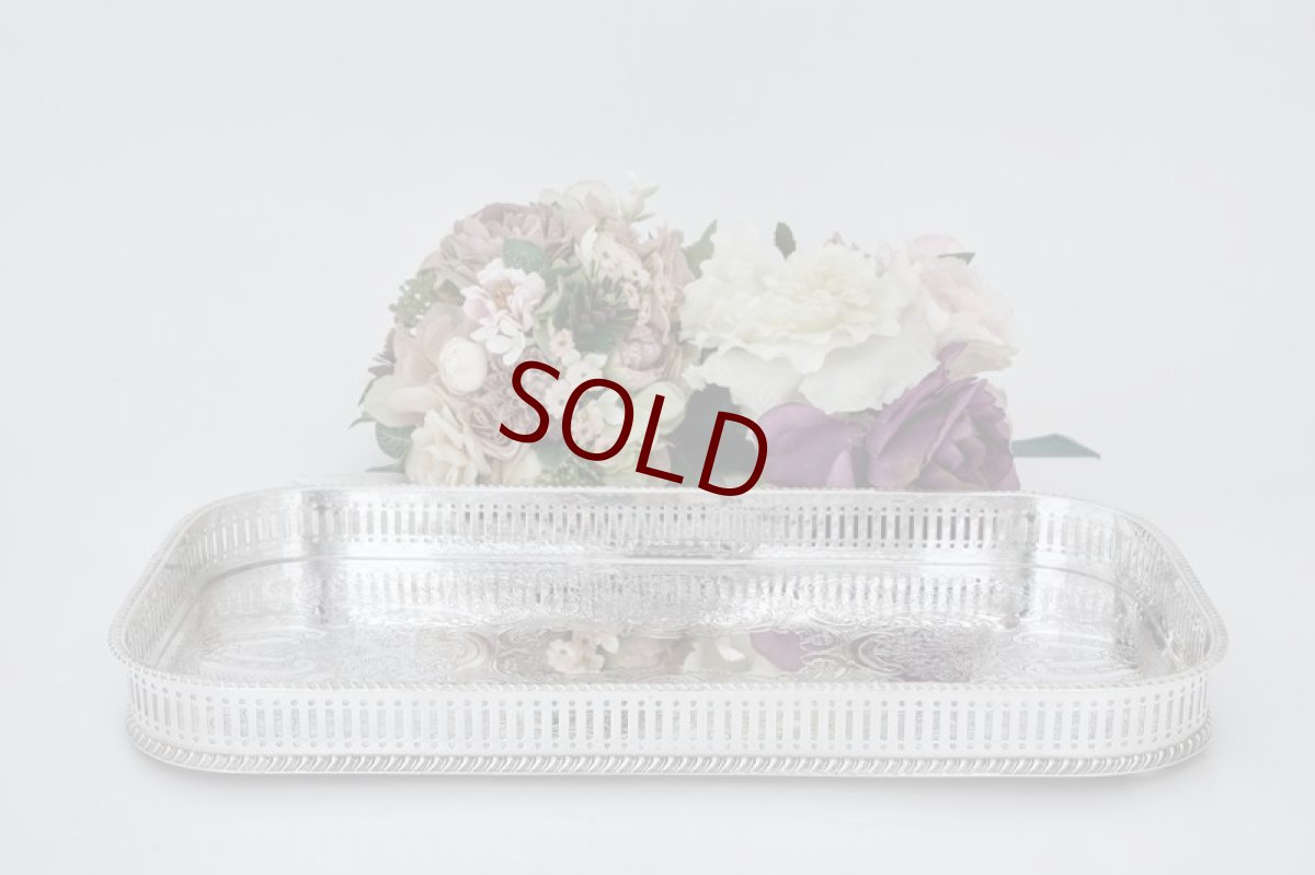 画像3: ヴィンテージシルバー　シルバープレート製　マッピン＆ウェッブ　ギャラリートレイ (3)