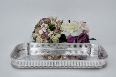 画像3: ヴィンテージシルバー　シルバープレート製　マッピン＆ウェッブ　ギャラリートレイ (3)