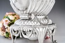 画像5: アンティークシルバー, シルバープレート製 ヴィクトリア時代後期 マッピン＆ウェッブ リボンガーランド ティーケトル＆スタンド (5)