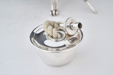 画像7: アンティークシルバー, シルバープレート製 ヴィクトリア時代後期 マッピン＆ウェッブ リボンガーランド ティーケトル＆スタンド (7)