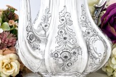 画像5: アンティークシルバー、アンティーク銀器、シルバープレート 特級 1850年 エルキントン 可憐なお花の摘み お花の彫刻コーヒーポット (5)