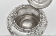 画像8: アンティークシルバー、アンティーク銀器、純銀製(925) 1842年  ヴィクトリア時代初期 可愛らしい花の摘み ロココ調 お花とスクロール装飾 ティー 3点セット