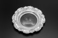画像2: アンティークシルバー、アンティーク銀器 純銀製（925) スクロールとお花の縁飾り グラス入りバターディッシュ 