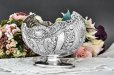 画像3: アンティークシルバー、アンティーク銀器、純銀製(925) 1900年 美しい縁周りの透かし細工 花とスクロールの打ち出し彫刻 ボンボンディッシュ (3)
