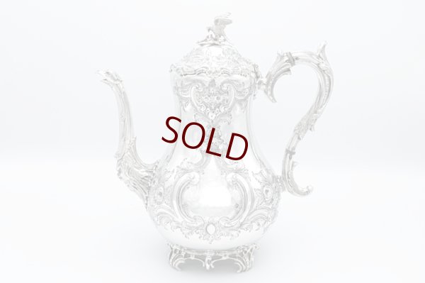 画像8: アンティークシルバー、アンティーク銀器、純銀製(925) 1883年 Martin, Hall 製作 特級 ヴィクトリアンロココ /ルイスタイル ティー＆コーヒーセット