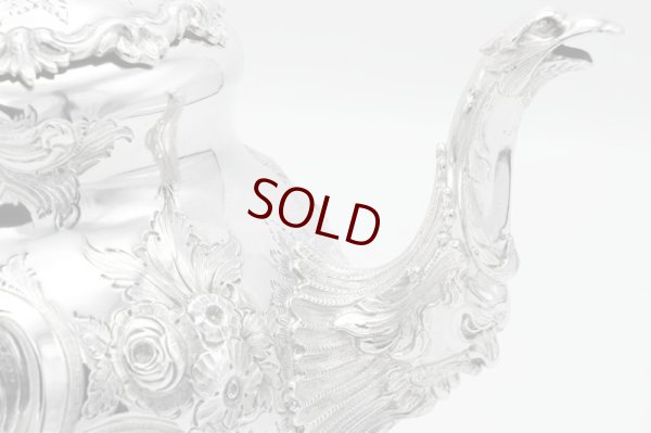 画像7: アンティークシルバー、アンティーク銀器、純銀製(925) 1883年 Martin, Hall 製作 特級 ヴィクトリアンロココ /ルイスタイル ティー＆コーヒーセット