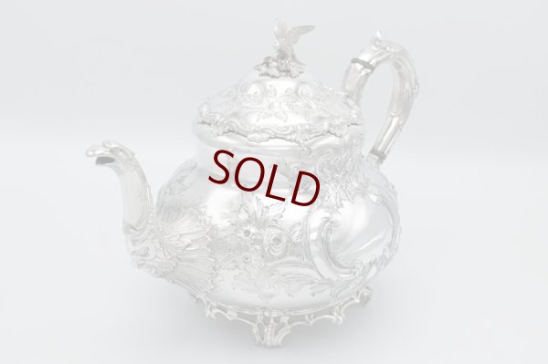 画像3: アンティークシルバー、アンティーク銀器、純銀製(925) 1883年 Martin, Hall 製作 特級 ヴィクトリアンロココ /ルイスタイル ティー＆コーヒーセット