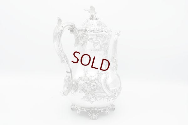 画像11: アンティークシルバー、アンティーク銀器、純銀製(925) 1883年 Martin, Hall 製作 特級 ヴィクトリアンロココ /ルイスタイル ティー＆コーヒーセット