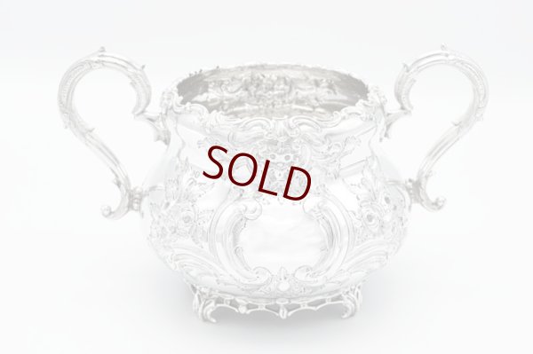 画像18: アンティークシルバー、アンティーク銀器、純銀製(925) 1883年 Martin, Hall 製作 特級 ヴィクトリアンロココ /ルイスタイル ティー＆コーヒーセット