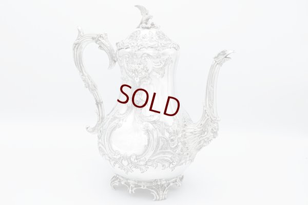 画像10: アンティークシルバー、アンティーク銀器、純銀製(925) 1883年 Martin, Hall 製作 特級 ヴィクトリアンロココ /ルイスタイル ティー＆コーヒーセット