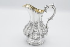 画像13: アンティークシルバー、アンティーク銀器、シルバープレート 特級 1859年 エルキントン 可憐なお花の摘み お花の彫刻ティー３点セット (13)