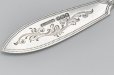 画像3: アンティークシルバー、アンティーク銀器、純銀製(925) 1894年 手彫り スクロール、小花のモチーフ バターナイフ