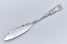画像5: アンティークシルバー、アンティーク銀器、純銀製(925) 1900年 スクロール＆ ロココ装飾 バターナイフ (5)