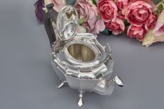 画像5: アンティークシルバー、アンティーク銀器　純銀製(925)　1929年　シンプルかっこいい バチェラーサイズティー3点セット (5)