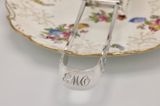 画像5: アンティークシルバー、アンティーク銀器、純銀製(925) 1901年 繊細な透かし細工 貝とスクロールのハンドル　サービングトング (5)