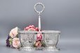 画像3: アンティークシルバー、アンティーク銀器、シルバープレート エルキントン 1880年　細かなお花の透かし細工　ダブルジャムディッシュ